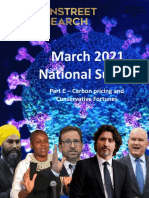 National Polling On Carbon Pricing/Conservatives - (March 24, 2021)