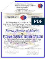 Barra Honor Al Merito Aniv 82brilog 2020