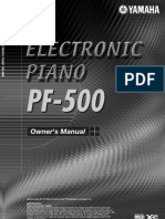 Yamaha Pf500 Manual