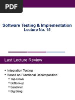 Testing Lecture 15 - Call Graph, Path-Based Integration