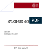 Advanced Fluid Mechanics: Luigi Di Micco Email: Luigi - Dimicco@dicea - Unipd.it