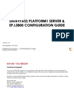 Platform1 Server and L3800 Configuration Guide V1.01