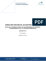 GUIA DEL USUARIO MECANISMOS DE CONTROL Y SEGUIMIENTO AMBIENTAL Version 3.0