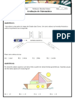 Avaliação de Matemática para Alunos do 4o Ano