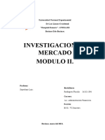 Investigacion de Mercado Modulo Ii