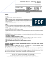 Agenda para Entrega de Informe de Desempeño Escolar Del Segundo Periodo y Final