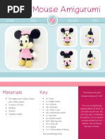 Minnie Mouse Amigurumi: Materials Key