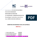 Mapear La Cobertura de La Seguridad Social en Guatemala. GRUPO 1