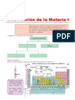 @clasificación de La Materia para Sexto de Primaria