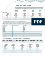 Prefixes and Suffixes Wordformation Grammar Drills Oneonone Activities - 103599