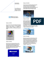 Diferentes versiones del sistema operativo windows cromo