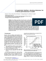 Characterisation of Sand-Steel Interface Shearing