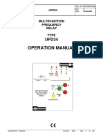 Operation Manual: Multifunction Frequency Relay Type