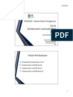 02b - Kompensator Lead Pada Root Locus Genap 2020 - 2021