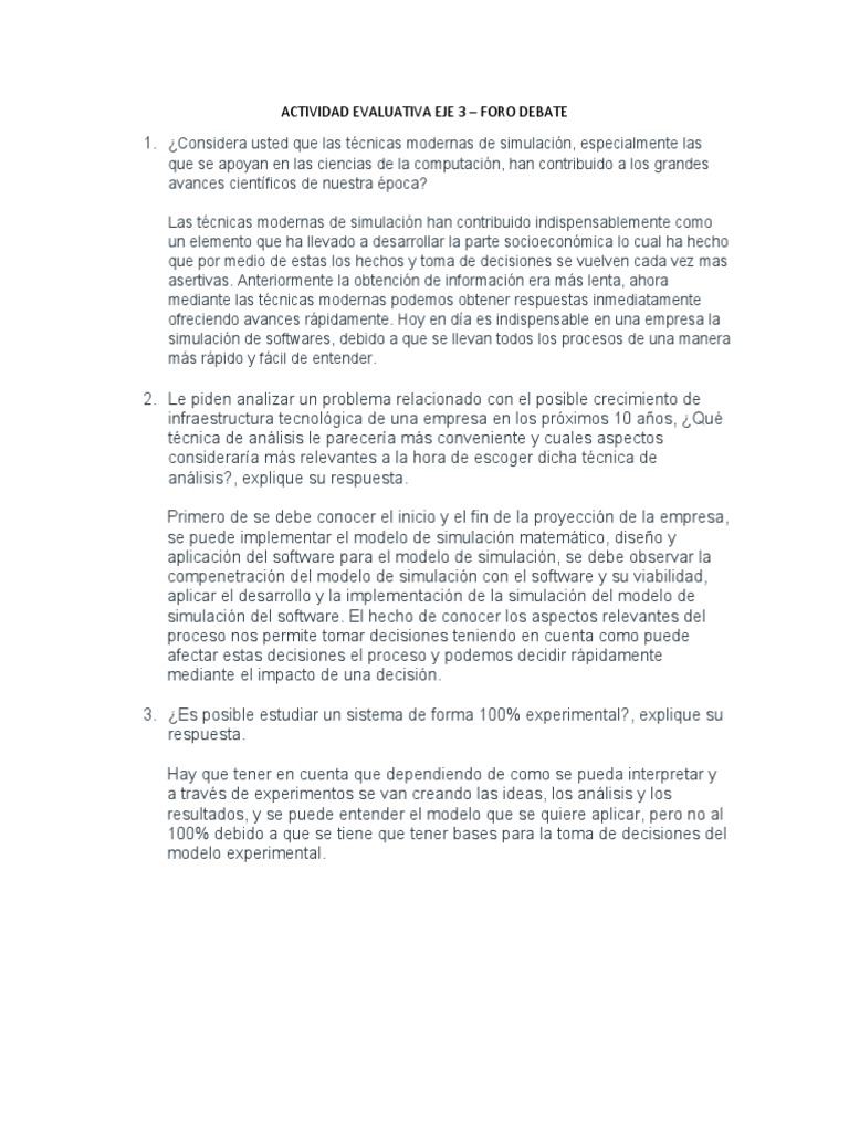 Actividad Evaluativa Eje 3 | PDF | Negocios | Informática
