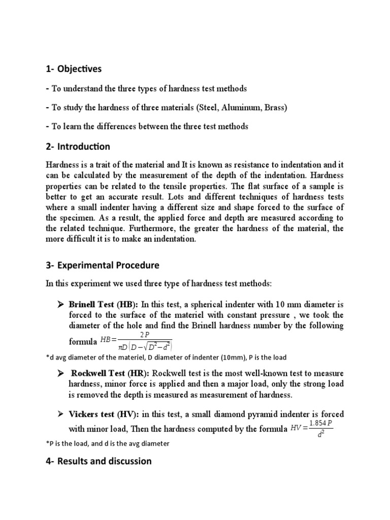 HD Test 123 | PDF | Hardness | Tests