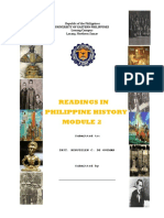 Readings in Philippine History: University of Eastern Philippines Laoang Campus