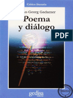 Hans-Georg Gadamer - Poema y Diálogo-Gedisa (2004)