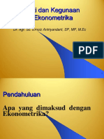 Arti Dan Kegunaan Ekonometrika