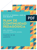 Plan de Continuidad Pedagogica 18 de Agosto