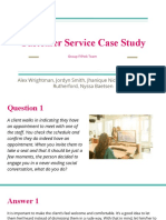 Interpersonal - Customer Service Case Study