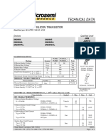 Technical Data: PNP Switching Silicon Transistor