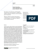 SRAG Por COVID-19 No Brasil Descrição e Comparação de Características Demográficas e Comorbidades Com SRAG Por Influenza e Com a População Geral