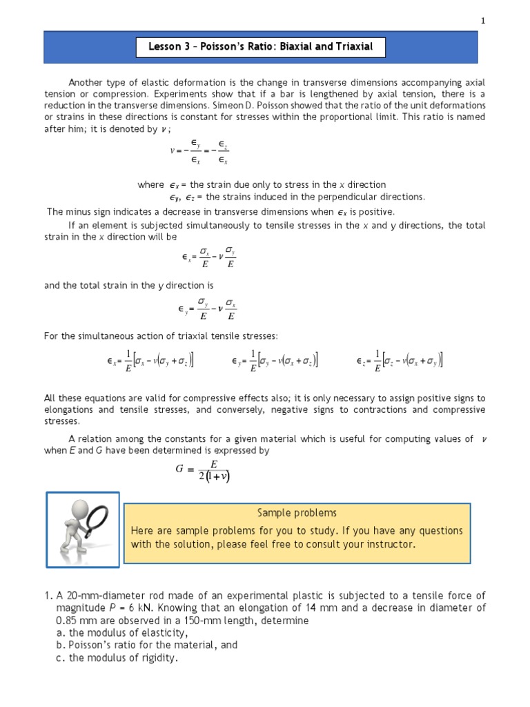 Lesson 3 And 4 Deformation Engineering Young S Modulus