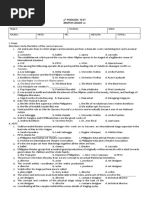 4 Periodic Test Mapeh Grade 10: Traviata