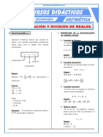 Multiplicación y División de Números Reales