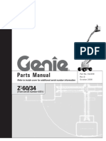Genie Z 60-34 Manual de Peças