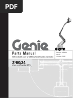 Genie Z 60-34 Manual de Peças