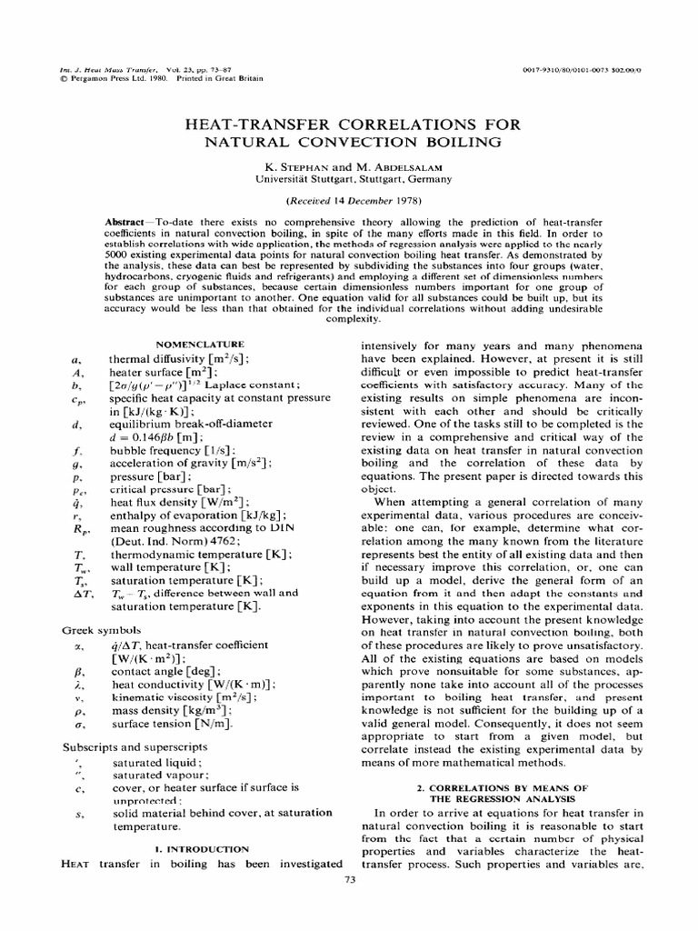 Heat Transfer Correlations in Boiling | PDF | Heat Transfer ...