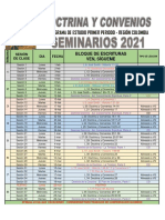 Calendario Seminarios Colombia 2021