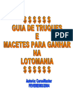 Guia de Truques e Macetes para Ganhar Na Lotomania