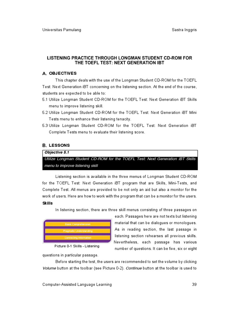 Meeting 5 Listening Through Longman Students Cd Room For Toefl Pdf