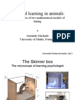 Temporal Learning in Animals:: Empirical Tests of Two Mathematical Models of Timing