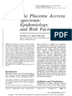 23. The Placenta Accreta spectrum; epidemiology and risk factors