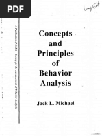 Concepts and Principles of Behavior Analysis (Jack L. Michael)