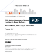 ESG: Unterstützung Von Wissensmanagement Durch Social Software