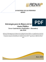 5o. Informe de Estrategia para La Mejora de La Calidad Del Gasto Publico 3er. Cuatrimestre Septiembre - Diciembre 2018