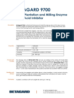 Betagard 9700- Enzyme Inhibitor for Palm Plantation and Milling