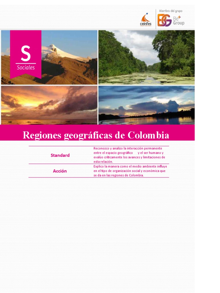 Taller 1 Sociales 9° Regiones Naturales de Colombia | PDF | Selva ...