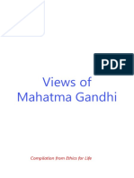 Views of Mahatma Gandhi: Compilation From Ethics For Life