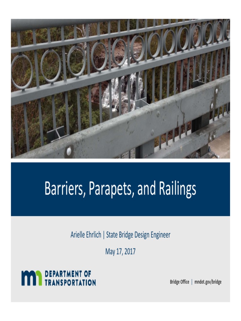 Understanding Bridge Barriers and Railings | PDF | Yield (Engineering ...