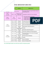 Jadwal Kegiatan LDK 2021