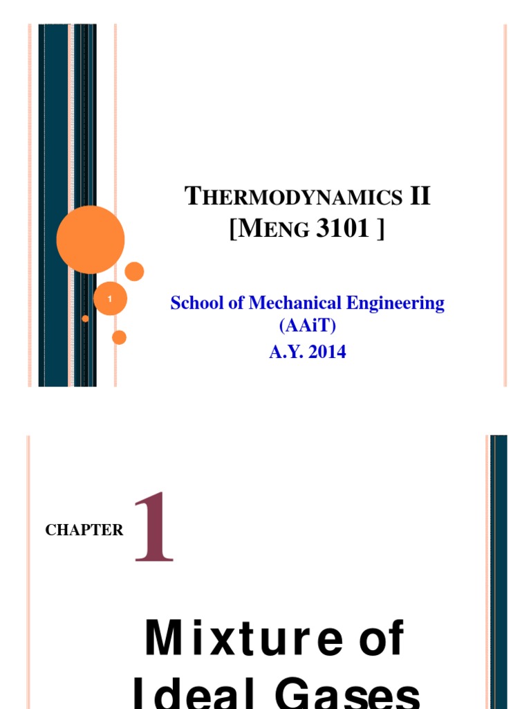 Ideal Gas Mixtures Guide | PDF | Applied Statistics | Gases