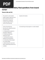 Community Dentistry Final Questions From Board Review Flashcards - Quizlet