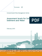 Assessment Levels For Soil Sediment and Water - Web