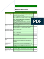 Mobile System Administrator Checklist